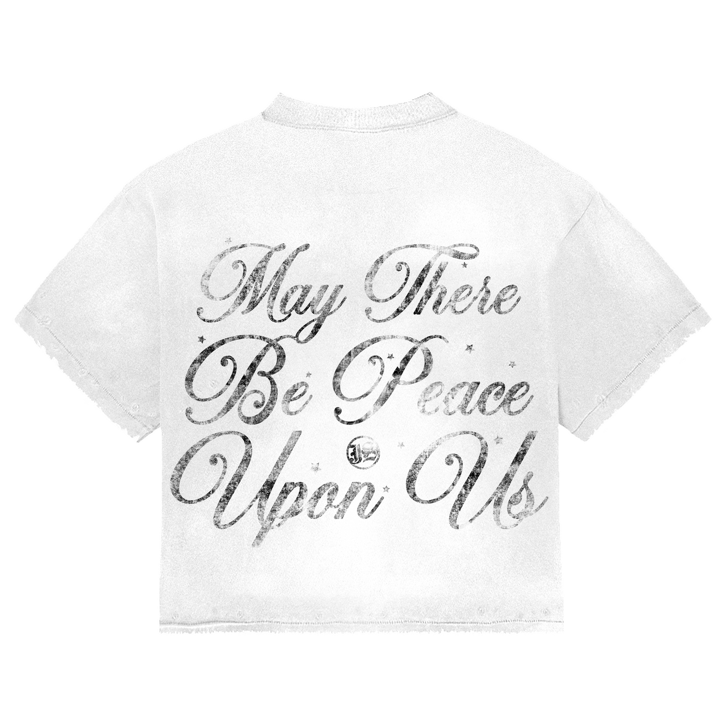 “MILITANT” - WHITE OVERSIZED TEE